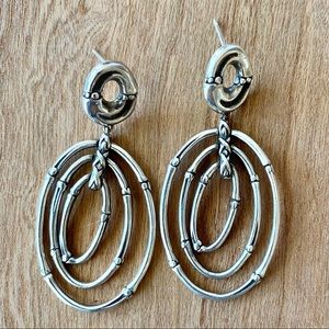 John Hardy sterling silver drop earrings